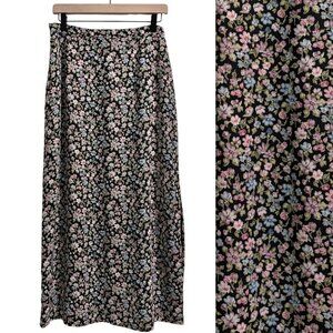 90's Ditzy Floral Maxi Skirt Size 12 Emma James Liz Claiborne
